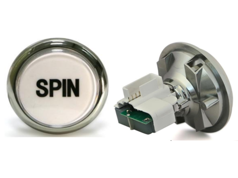 SPIN/REBET BUTTON W/LED